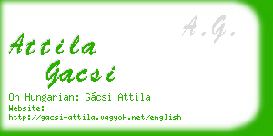 attila gacsi business card